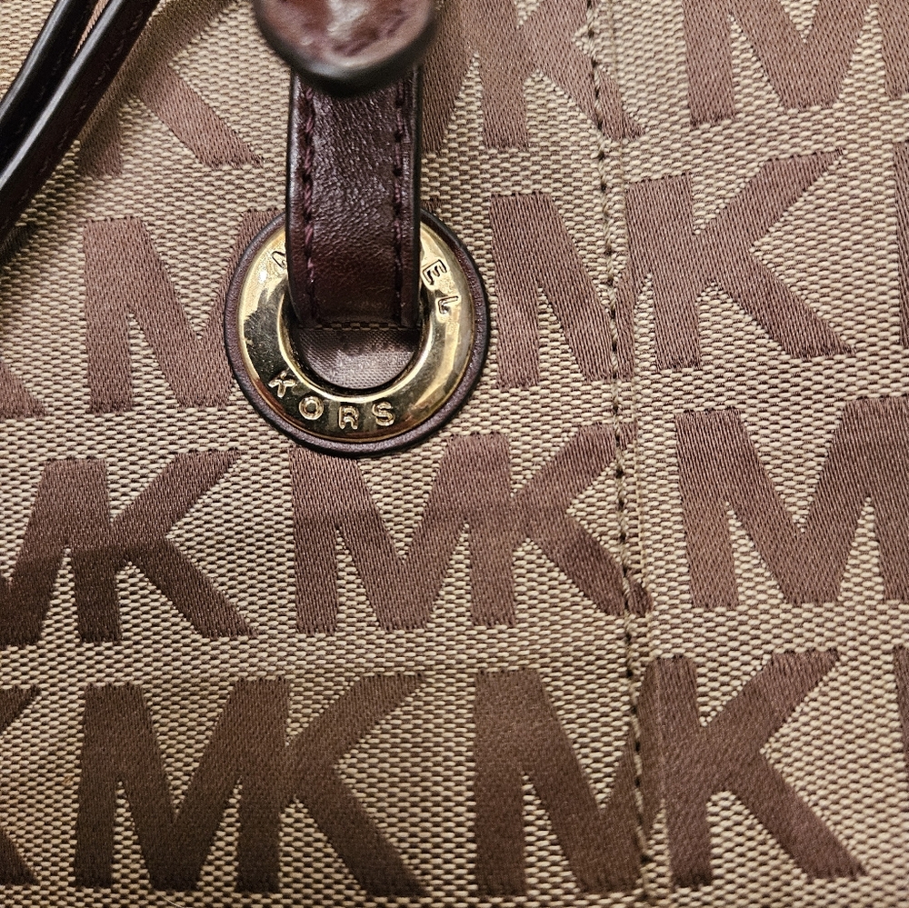 MICHAEL KORS Designer Jet Set Signature Logo Tote Pure Bag - Picture 8 of 14
